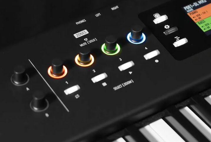 Studiologic SL88 Mk2 programmable zones